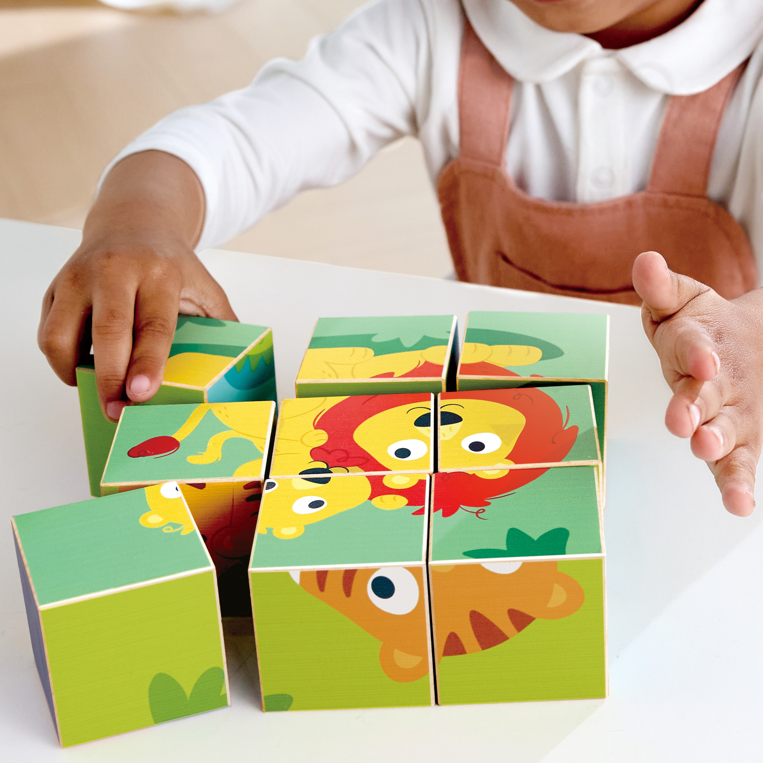 Wildtiere-Blockpuzzle