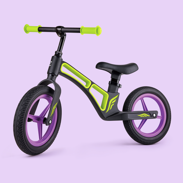 New Explorer Balance Bike, Green/purple
