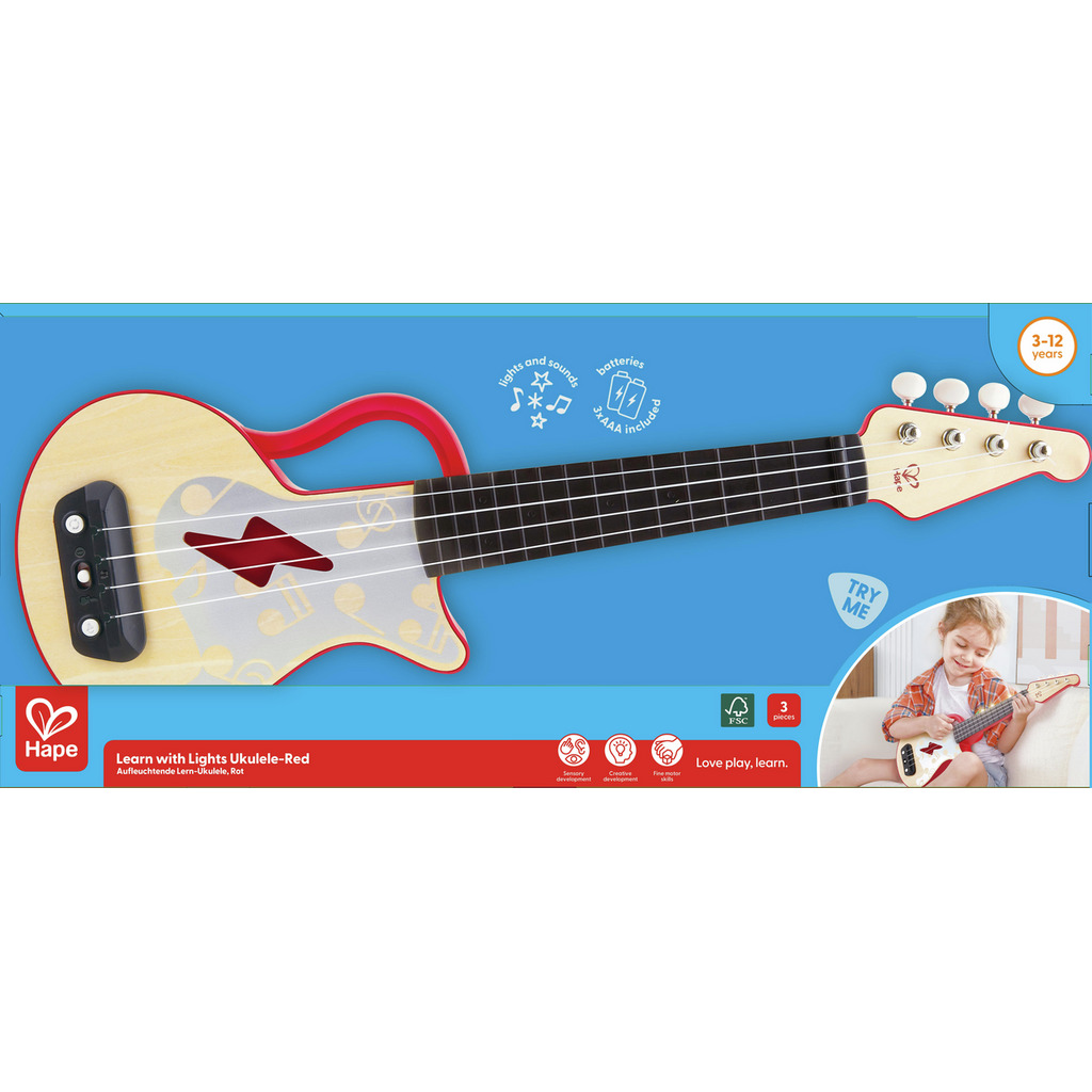Learn with Lights Ukulele – Red Learn with Lights Ukulele – Red