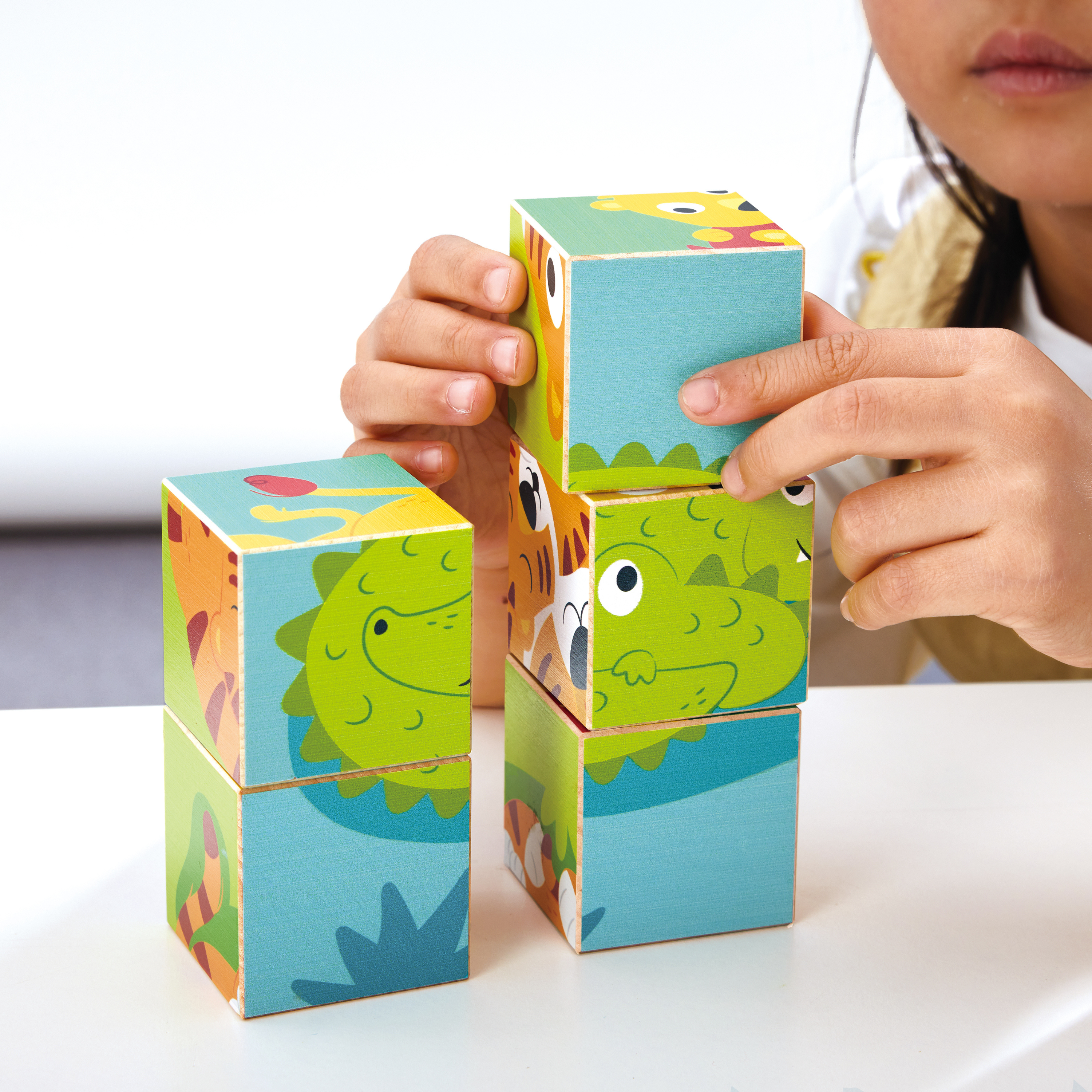 Wildtiere-Blockpuzzle
