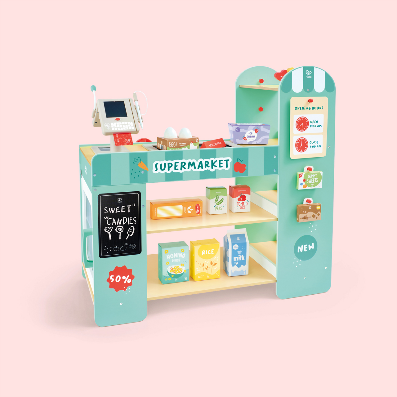 Intelligenter Supermarkt aus Holz Intelligenter Supermarkt aus Holz