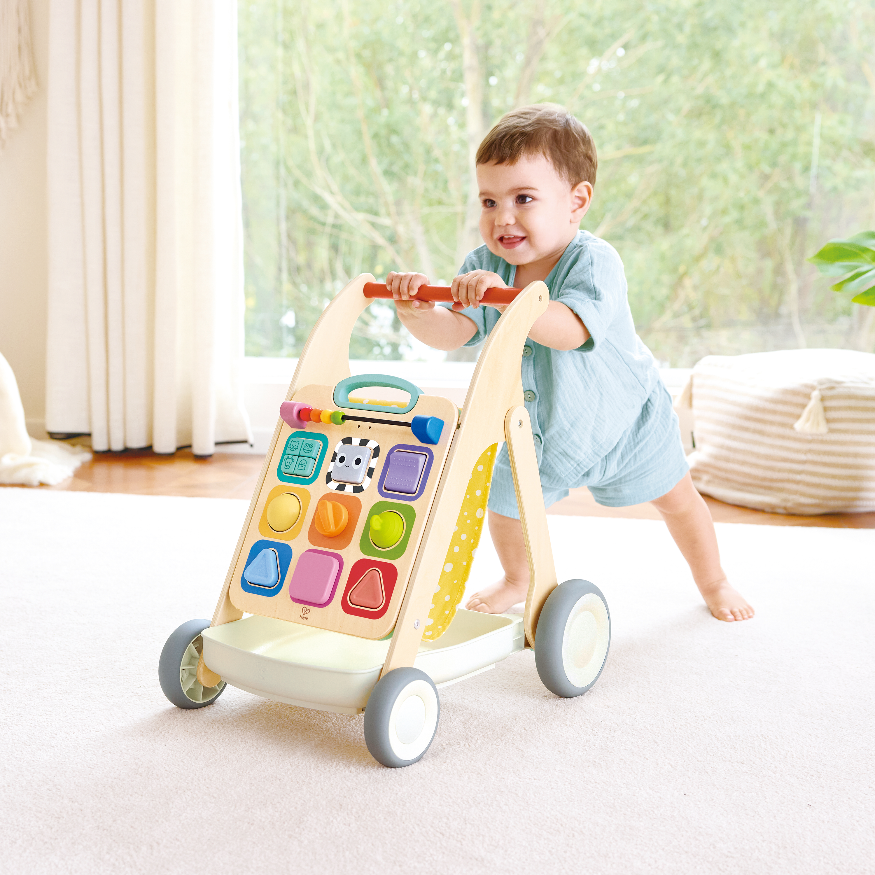 Interaktiver 3-in-1 Lauflernwagen