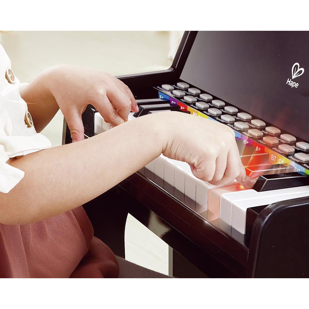 Learn with Lights Black Piano with Stool Learn with Lights Black Piano with Stool