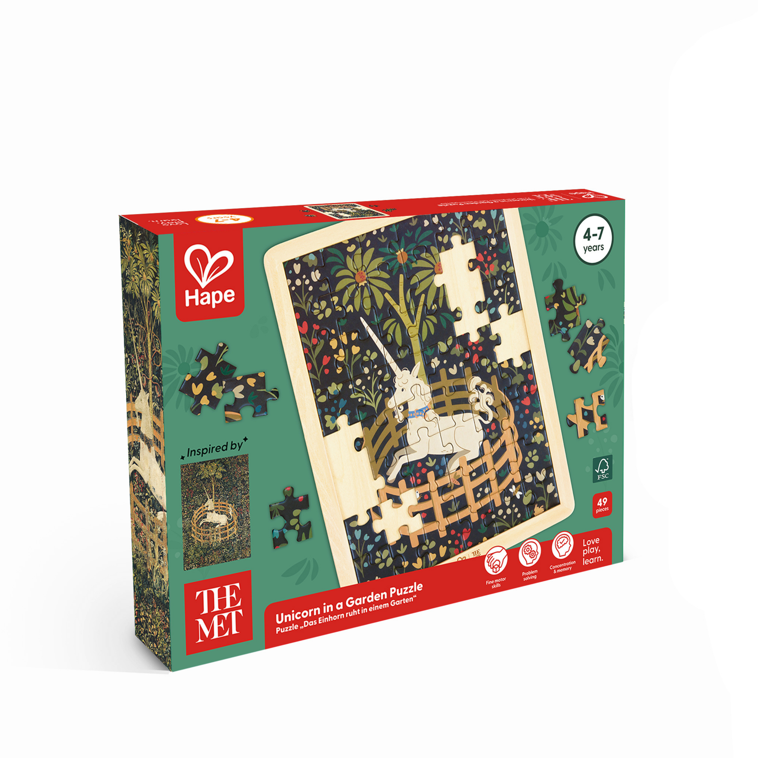 Unicorn in a Garden Puzzle