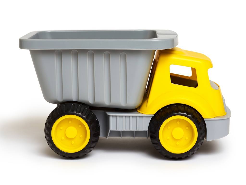 Load & Tote Dump Truck, yellow-grey