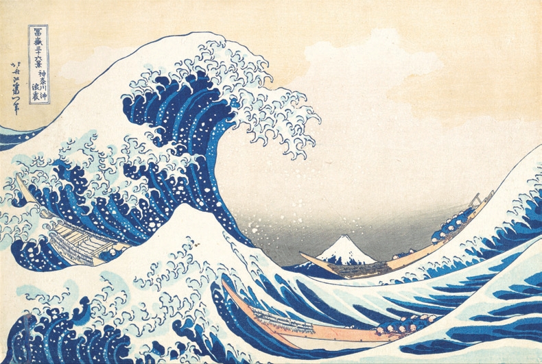 Die große Welle vor Kanagawa von Hokusai