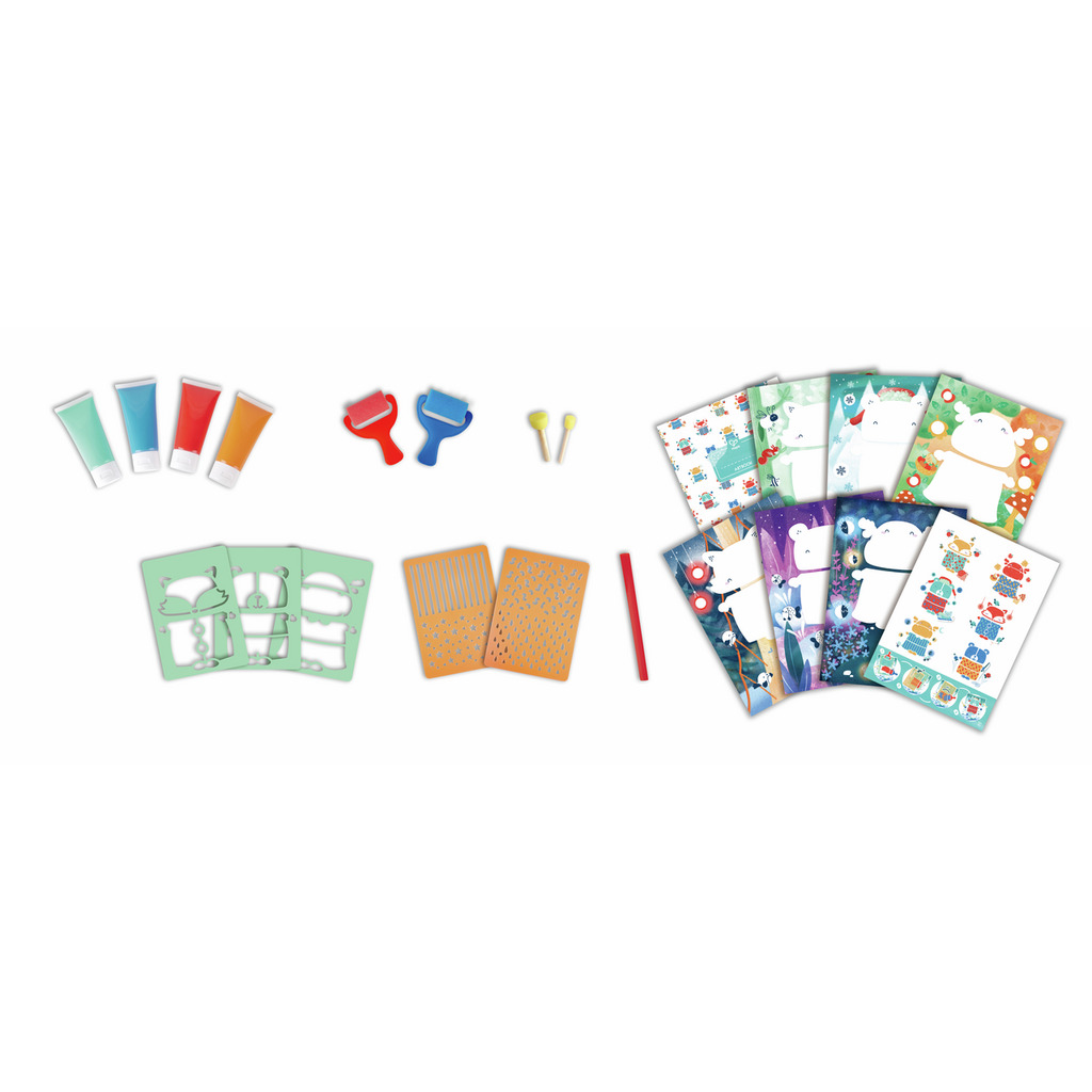 Malspaß mit Farbrollern und Schablonen Malspaß mit Farbrollern und Schablonen