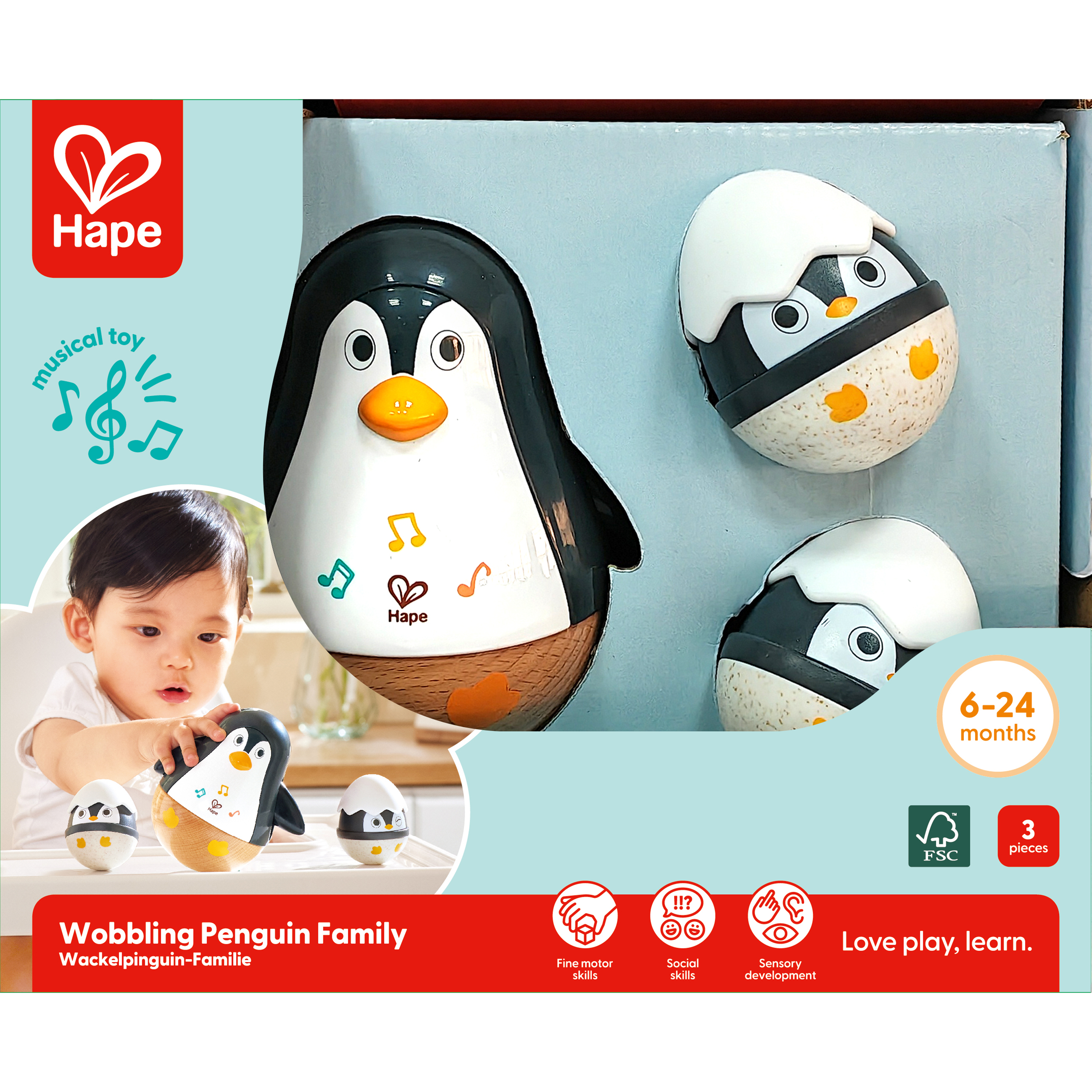 Wackelpinguin-Familie