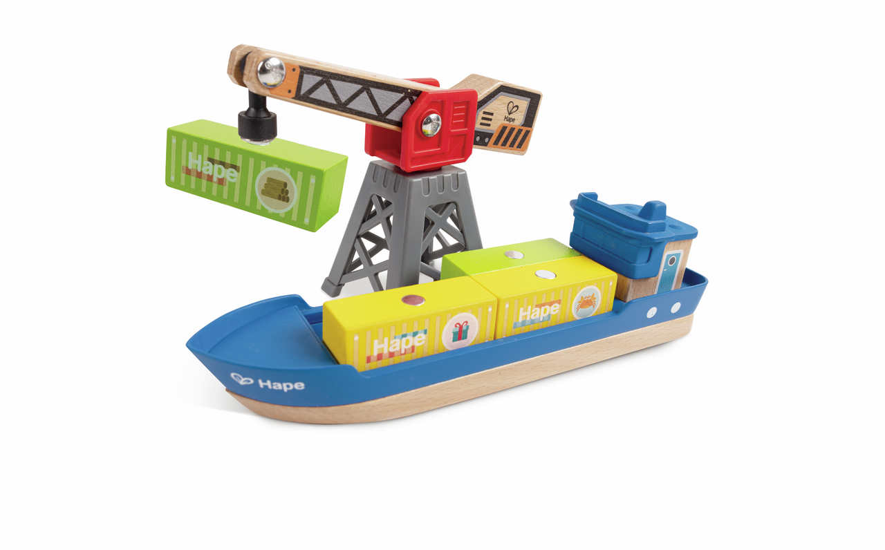 Frachtschiff und Hafenkran Frachtschiff und Hafenkran