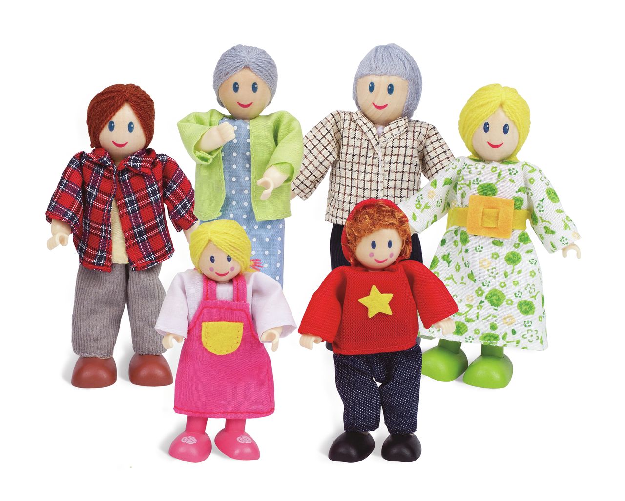 Puppenfamilie – Helle Hautfarbe Puppenfamilie – Helle Hautfarbe