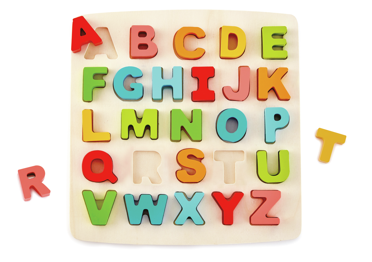 Puzzle mit Großbuchstaben  Puzzle mit Großbuchstaben