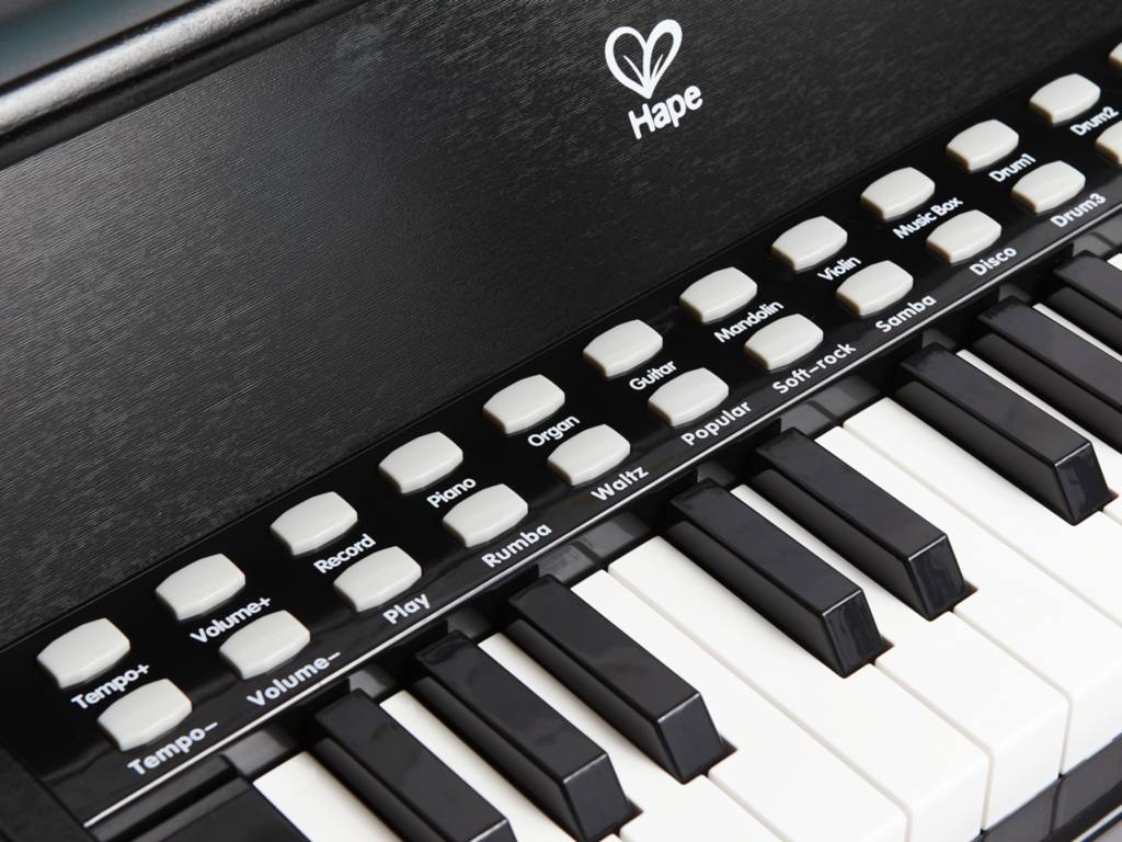 Leuchttasten-Piano, schwarz