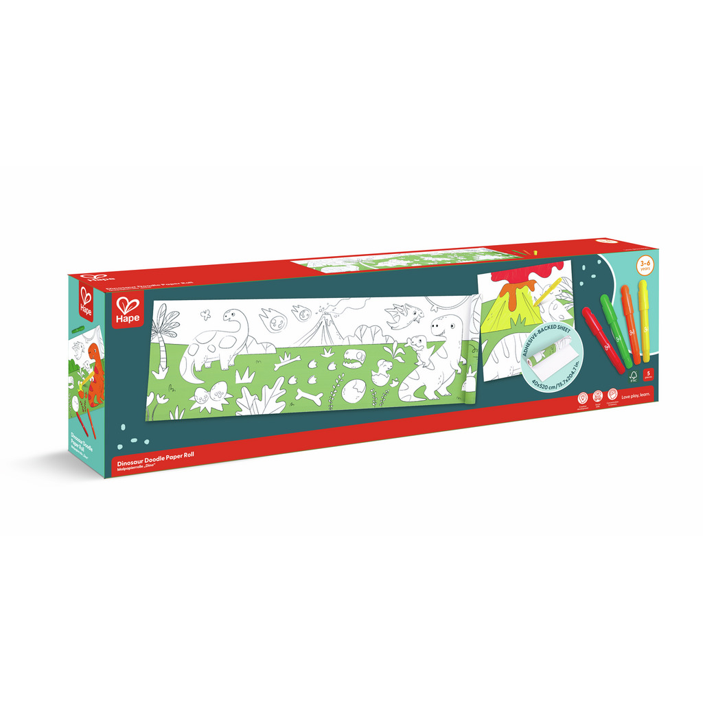 Dinosaur Doodle Paper Roll Dinosaur Doodle Paper Roll