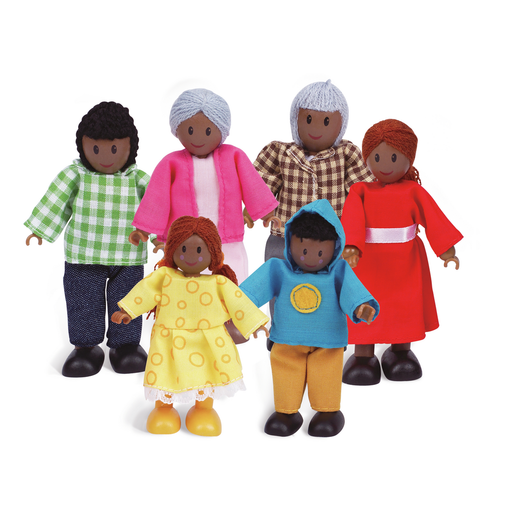 Puppenfamilie – Dunkle Hautfarbe