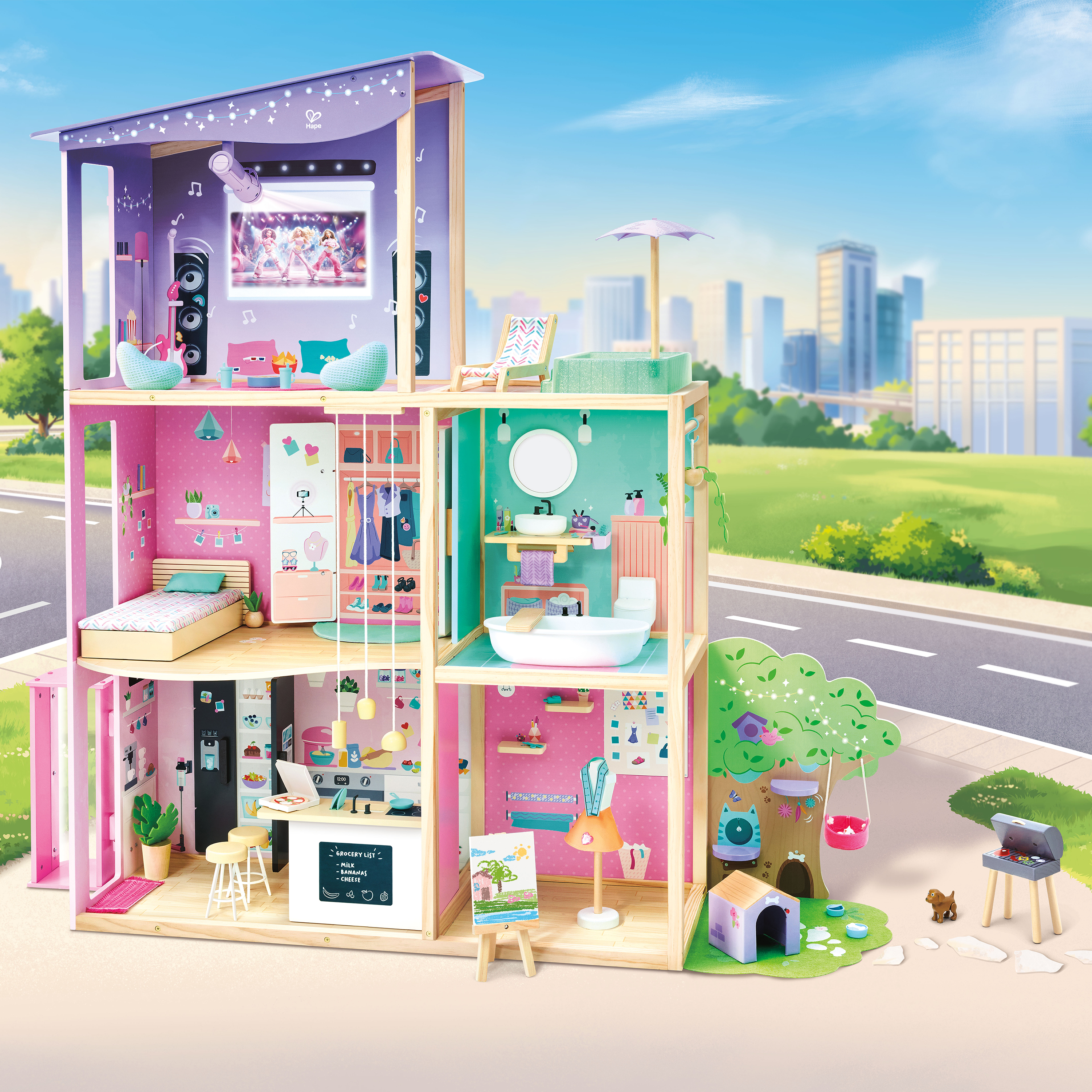 Glow & Glam Puppenhaus