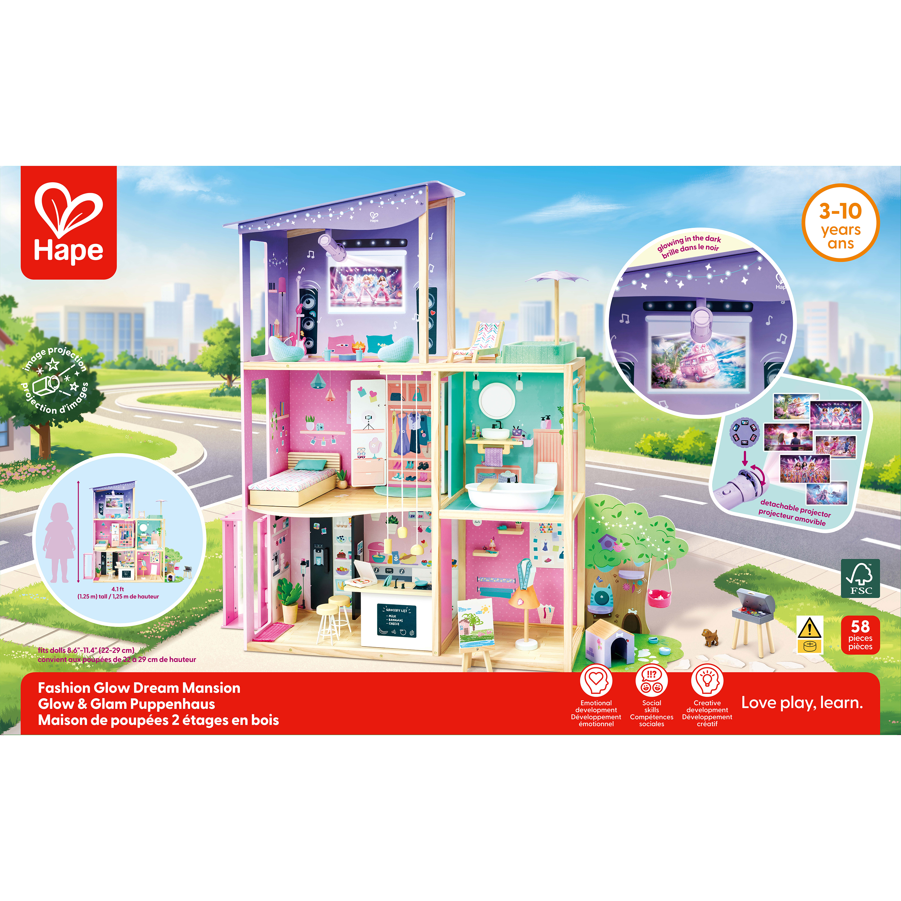 Glow & Glam Puppenhaus