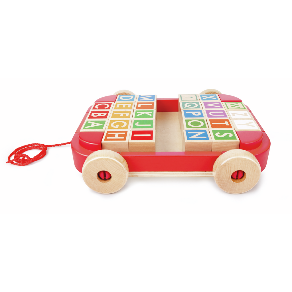 Pull-along Cart with Stacking Blocks