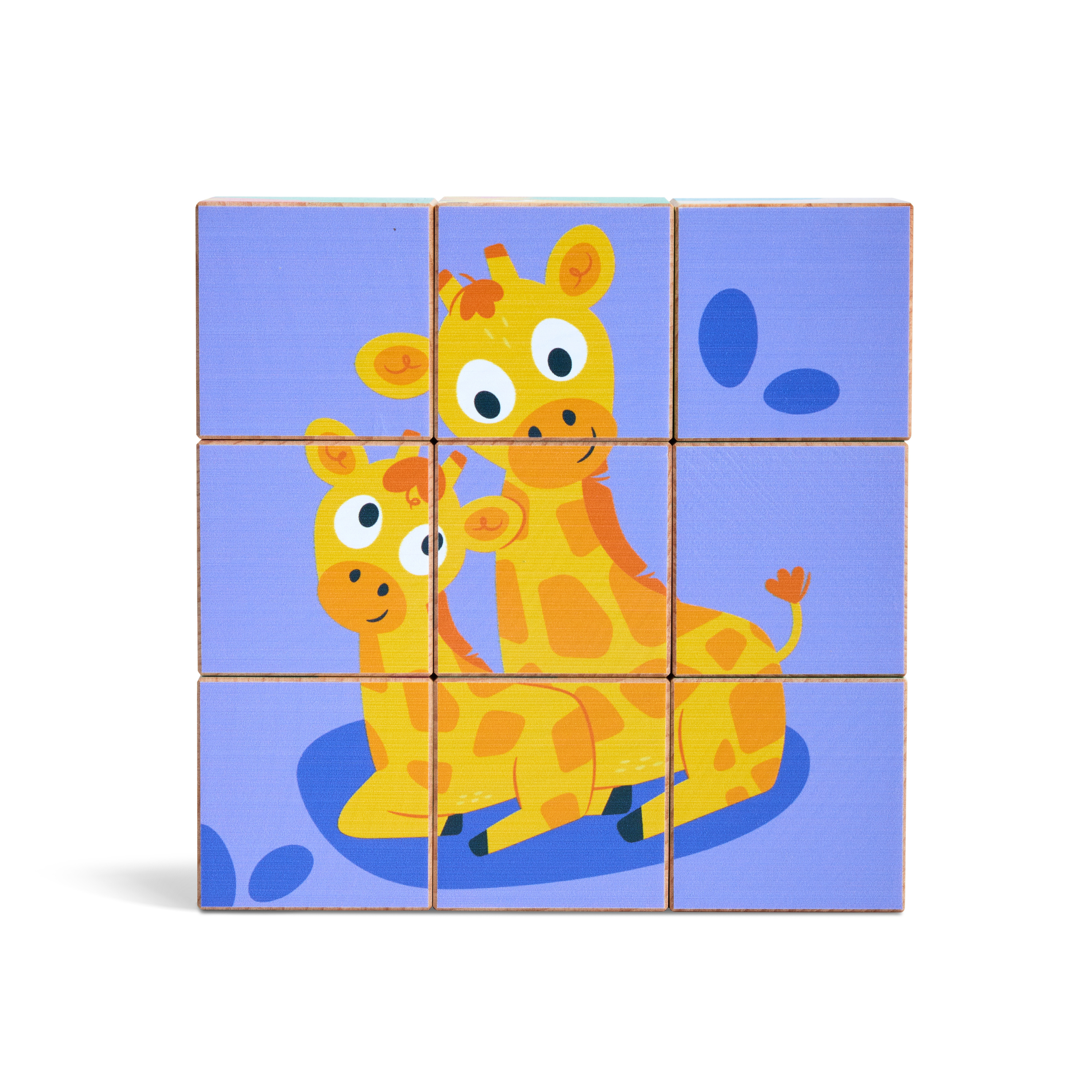 Wildtiere-Blockpuzzle
