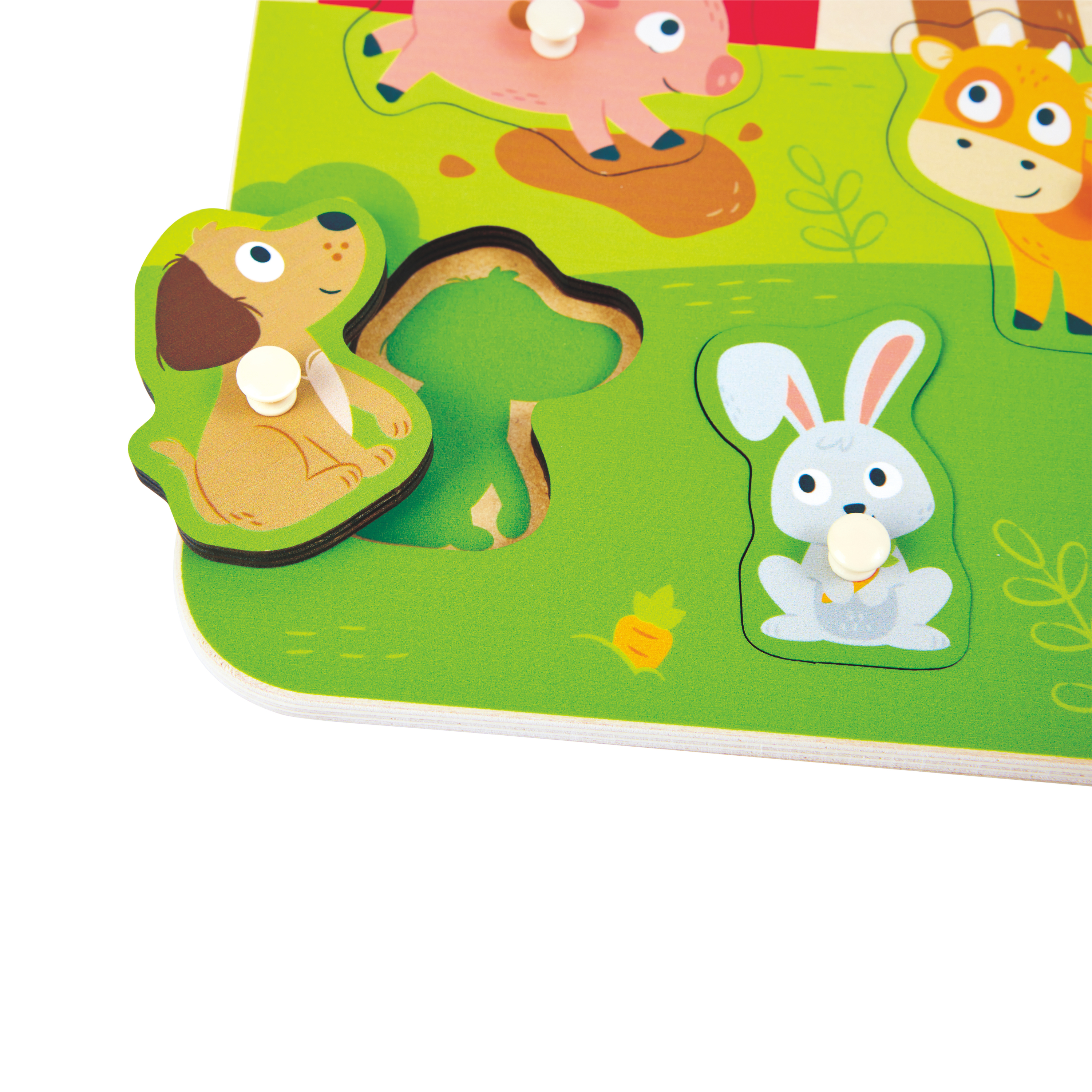 Bauernhof-Steckpuzzle
