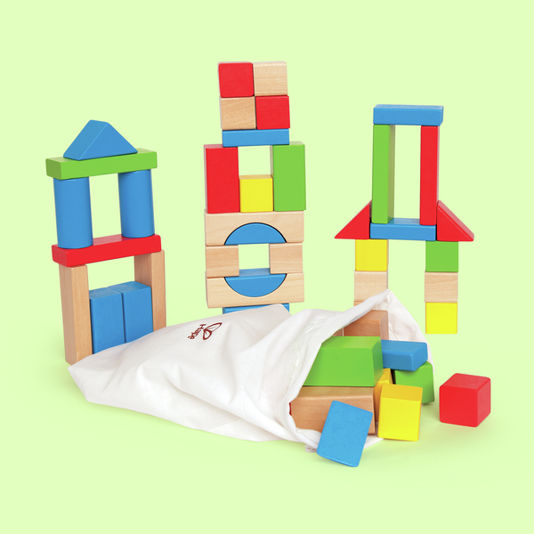 Bunte Holzbausteine Bunte Holzbausteine