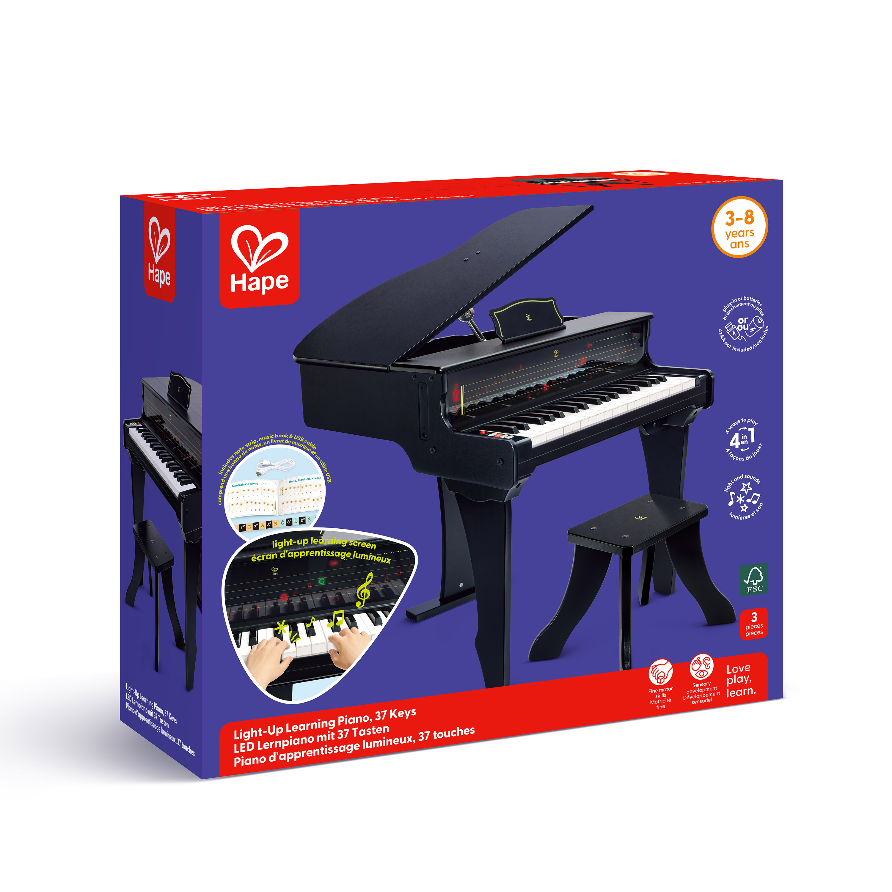 LED Lernpiano