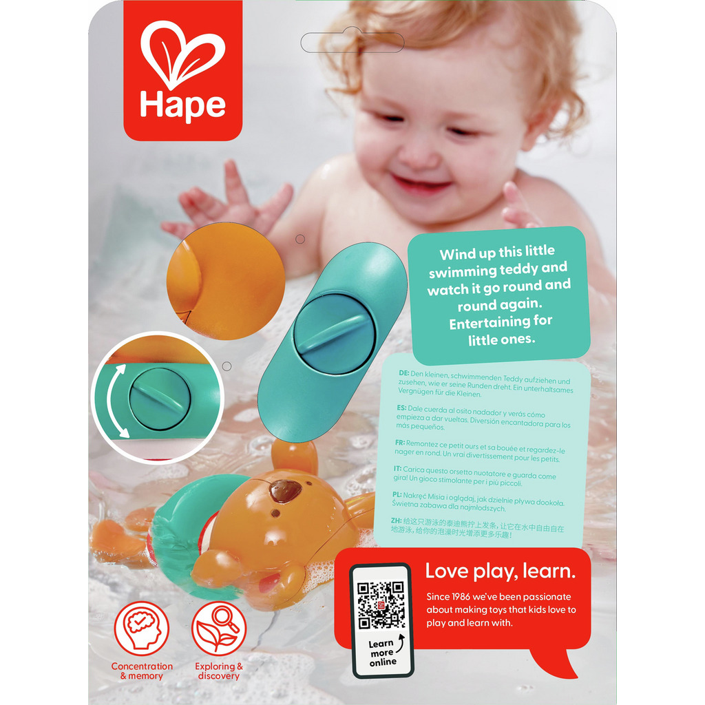 Swimmer Teddy Wind-Up Toy Swimmer Teddy Wind-Up Toy