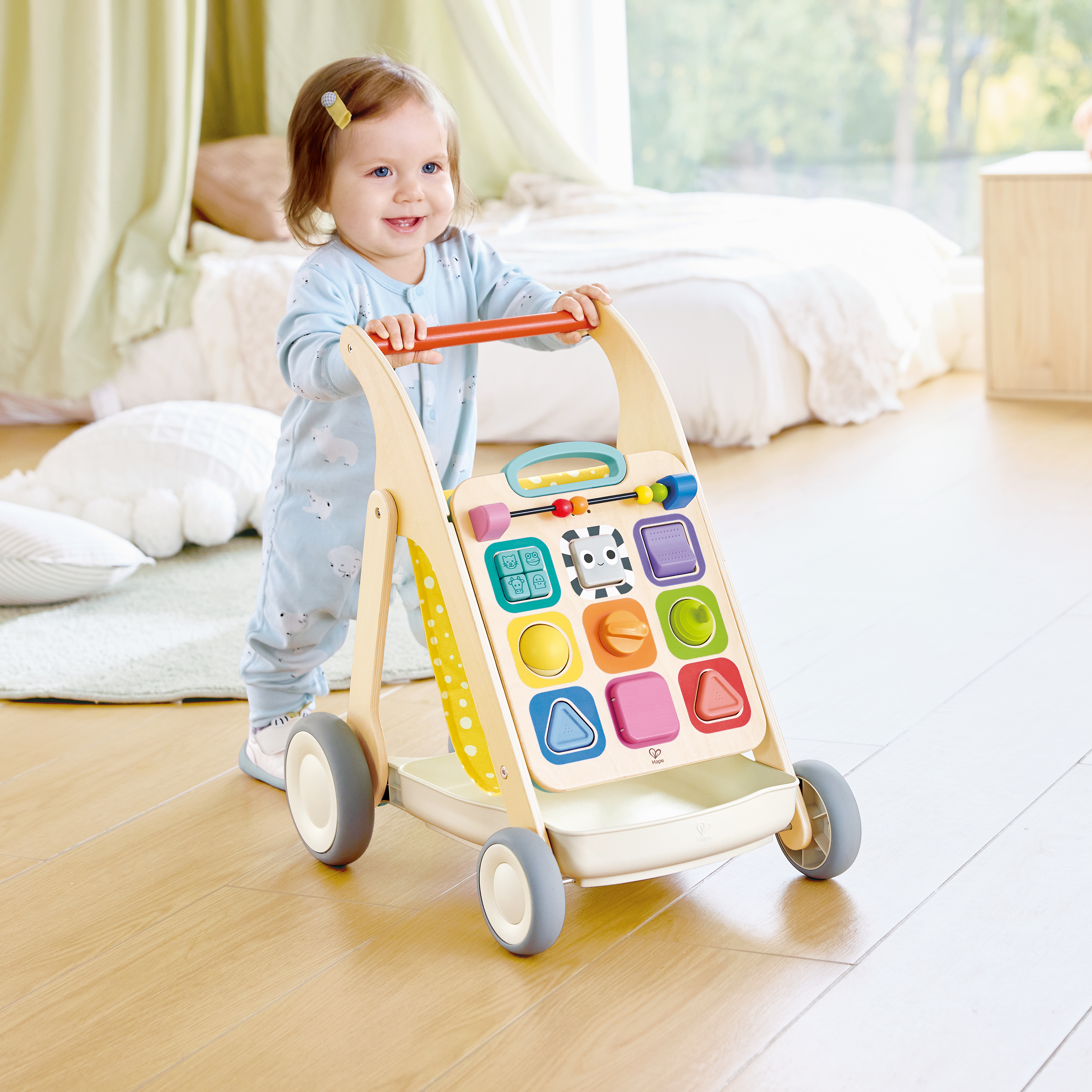 Interaktiver 3-in-1 Lauflernwagen