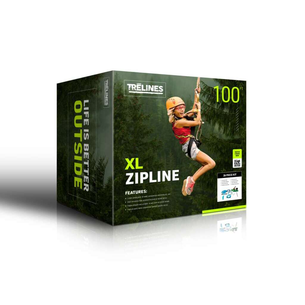 Seilrutsche mit Bremse (30 m + Schnellaufbau) Seilrutsche mit Bremse (30 m + Schnellaufbau)