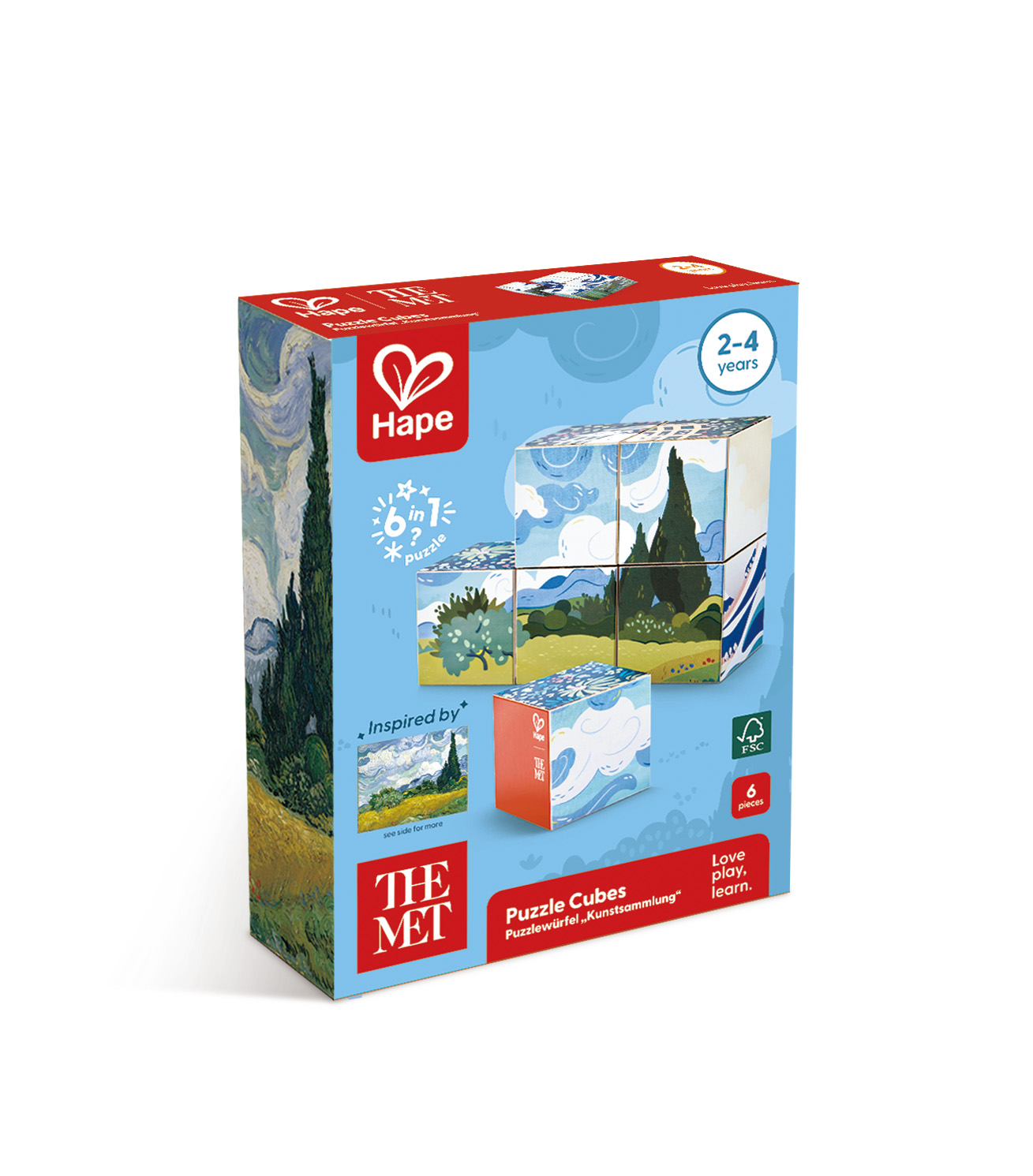 Kunstvolles Würfelpuzzle