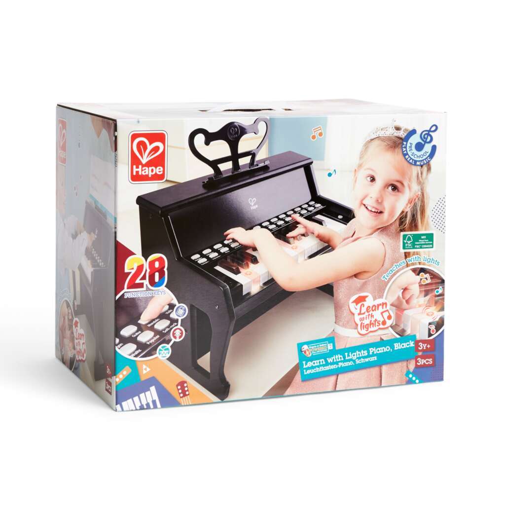 Learn with Lights Piano, Black Learn with Lights Piano, Black