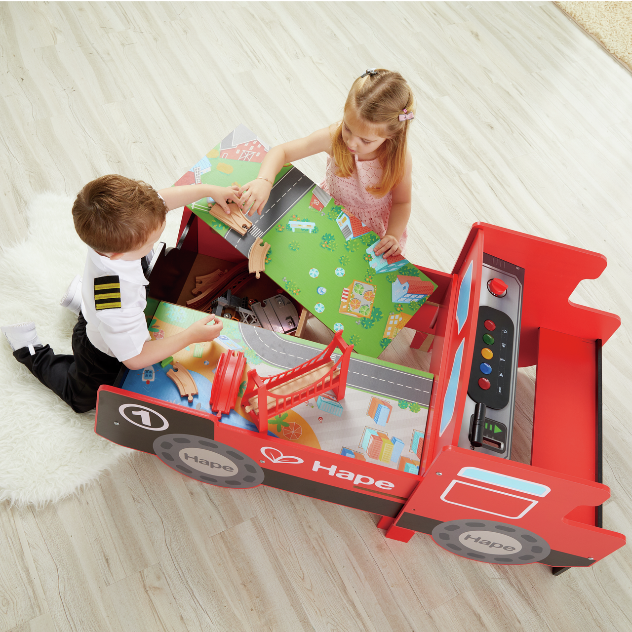 Aufklappbarer Eisenbahntisch Aufklappbarer Eisenbahntisch