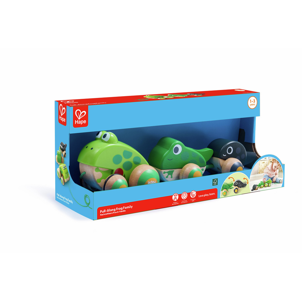 Nachziehbare Frosch-Familie Nachziehbare Frosch-Familie