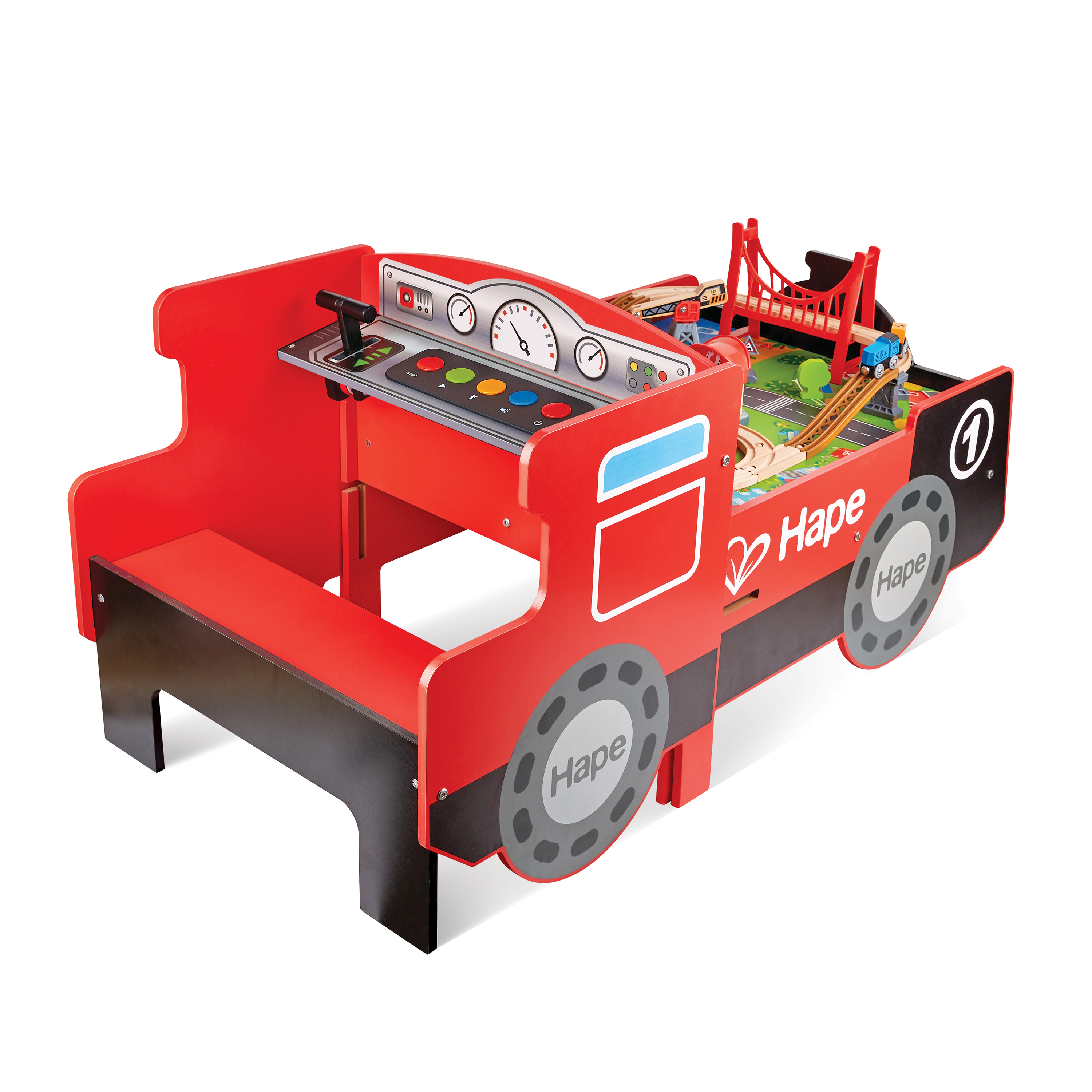 Aufklappbarer Eisenbahntisch