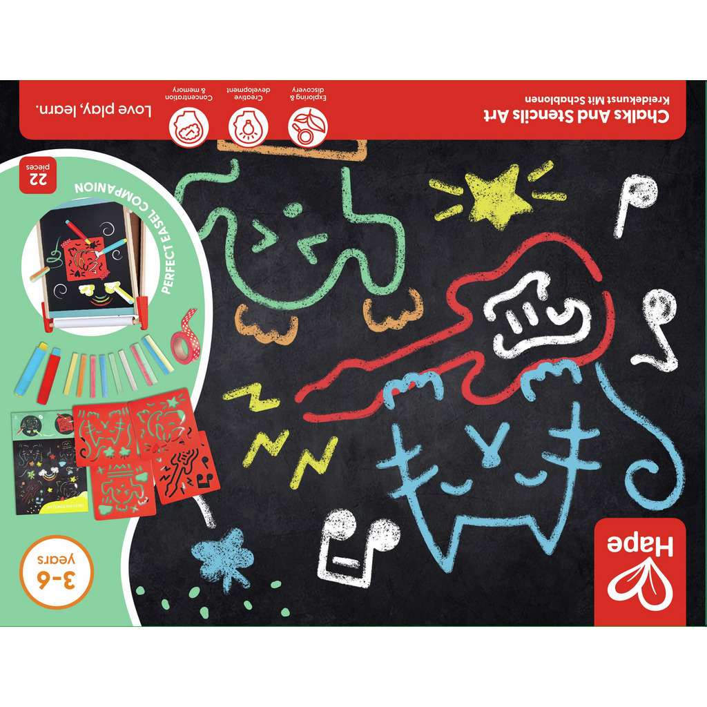 Kreidekunst mit Schablone Kreidekunst mit Schablone