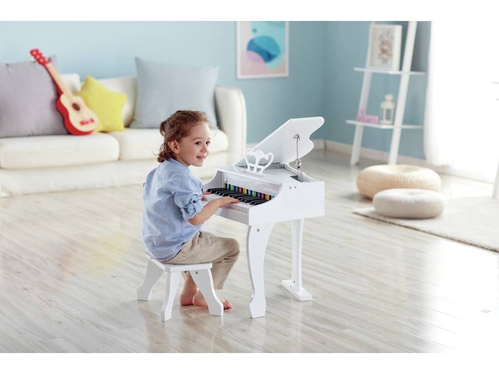 Klavier Tasteninstrument Spielzeug Hape E0338 Luxusflügel weiß Plastik B-WARE 