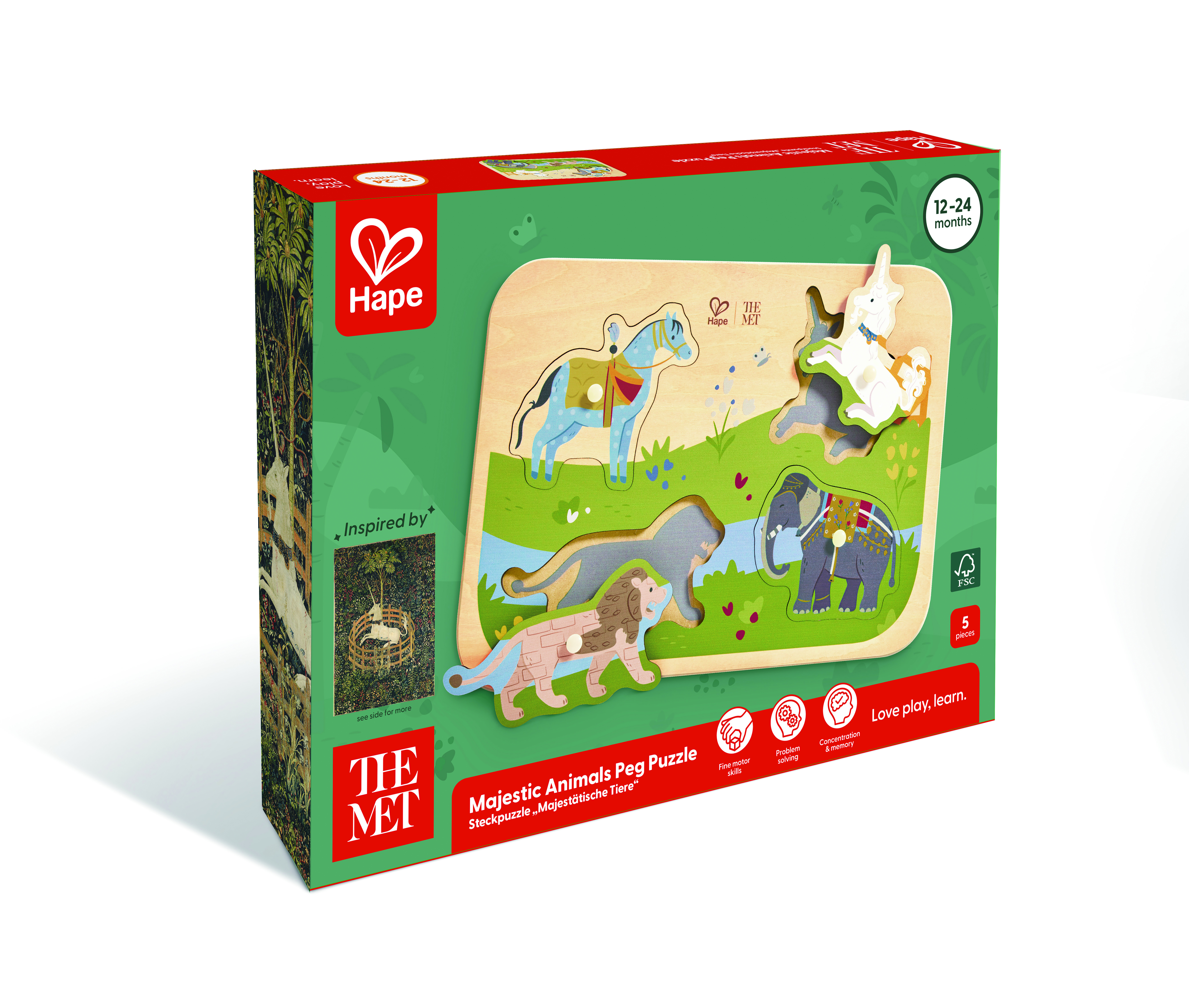 Steckpuzzle "Majestätische Tiere"