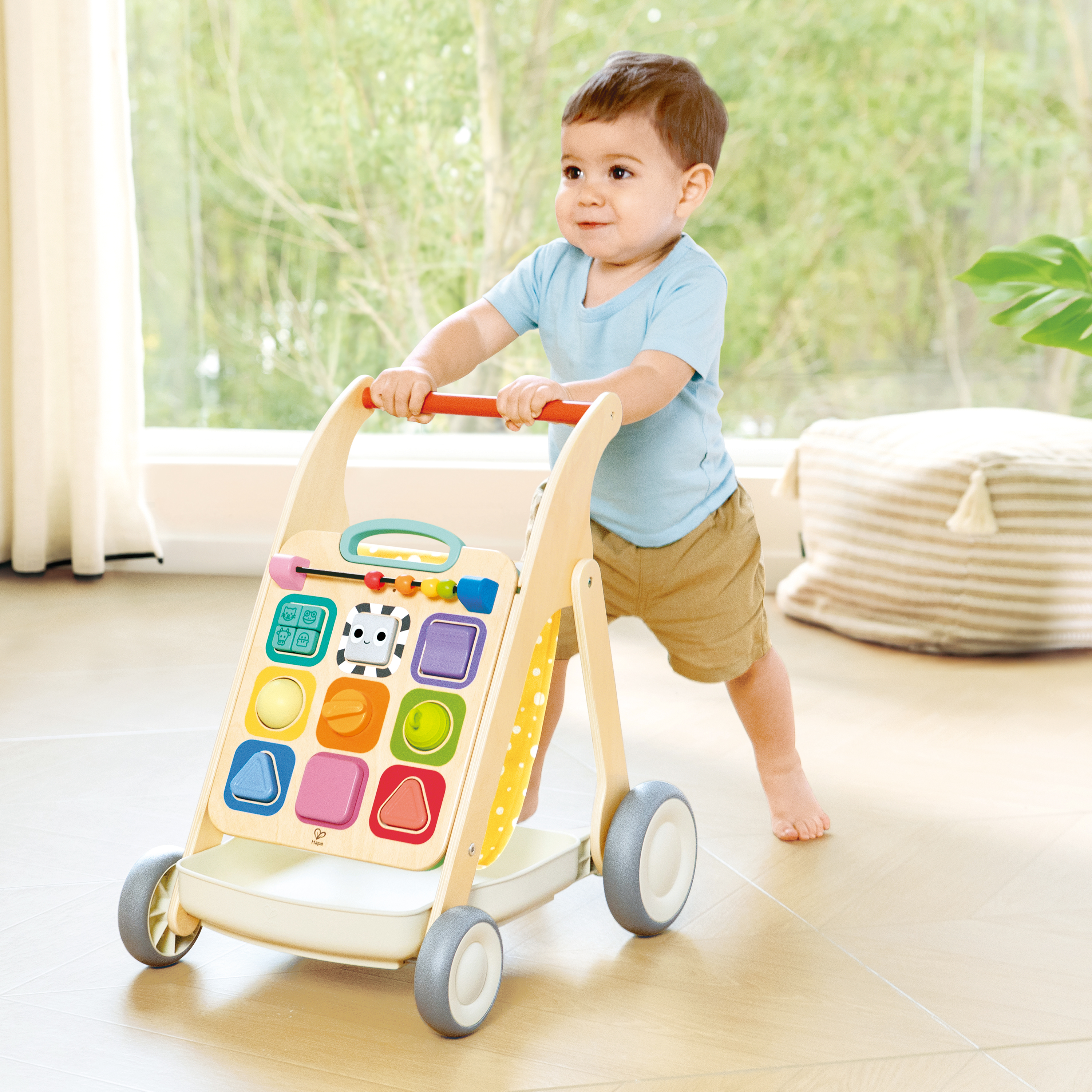 Interaktiver 3-in-1 Lauflernwagen