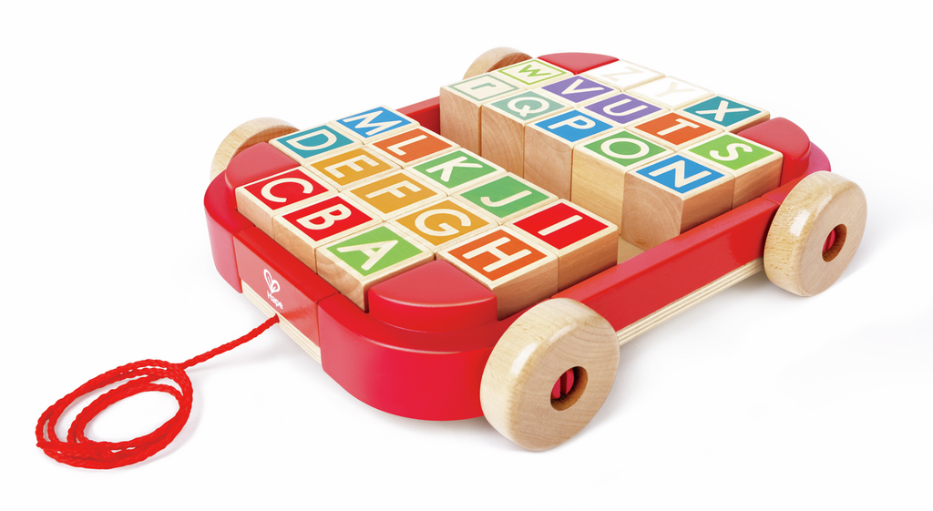 Pull-along Cart with Stacking Blocks