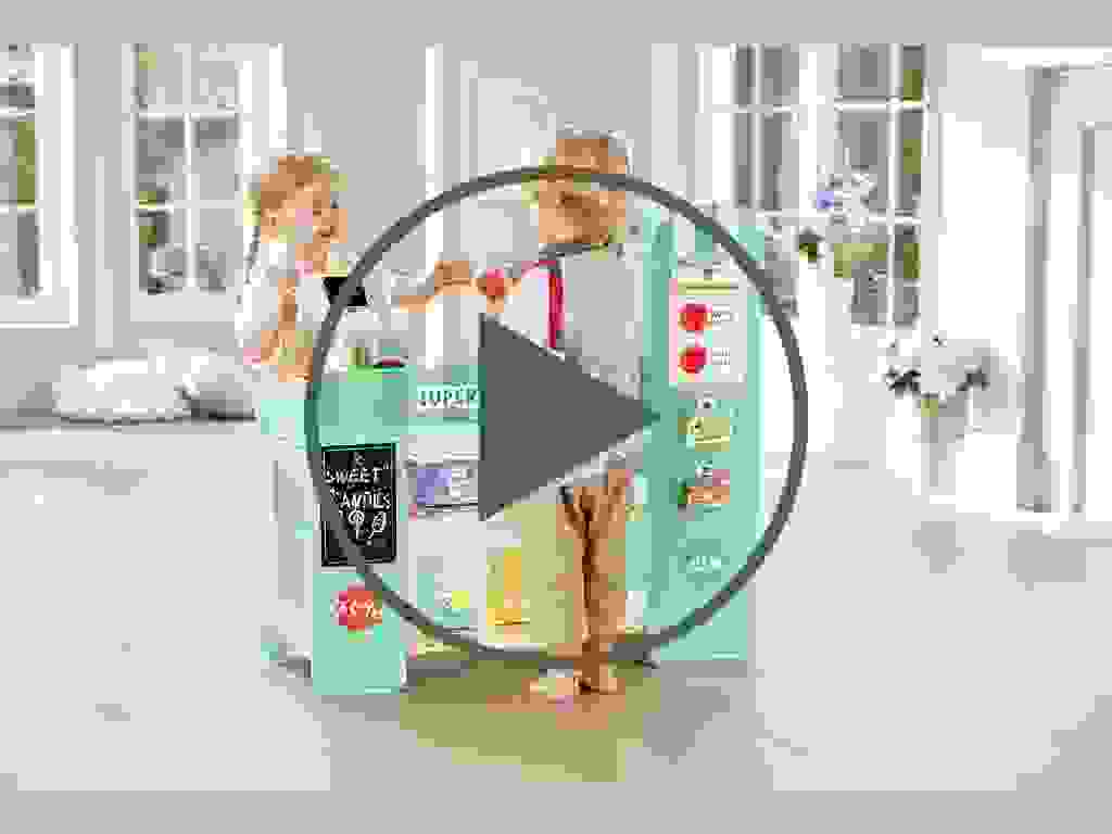 Intelligenter Supermarkt aus Holz Intelligenter Supermarkt aus Holz