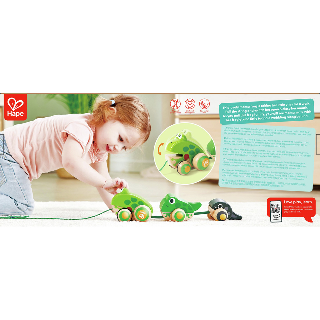 Pull-Along Frog Family Pull-Along Frog Family
