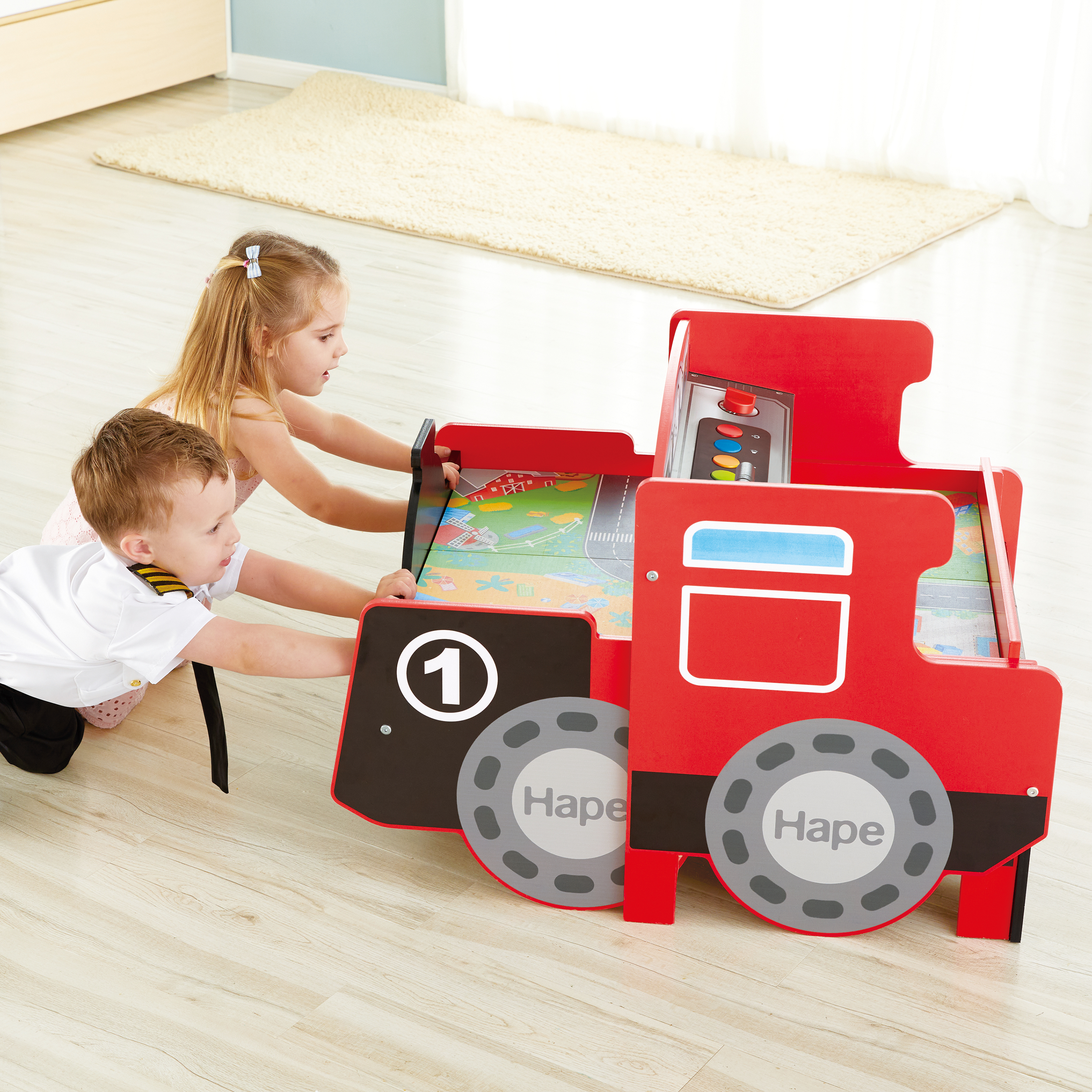 Aufklappbarer Eisenbahntisch