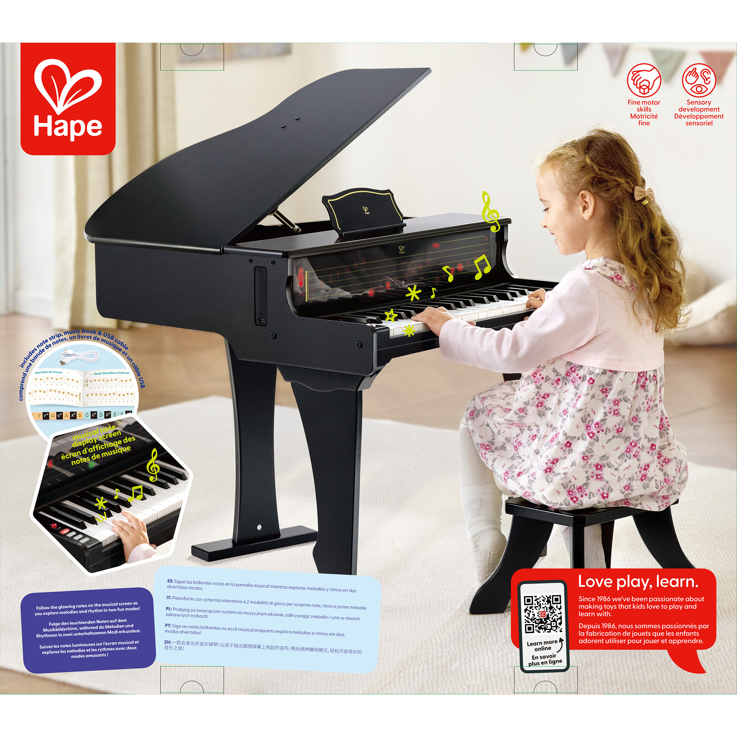 LED Lernpiano