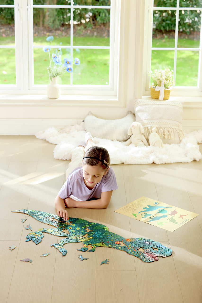 Dinosaur Shimmer Floor Puzzle - 200pcs
