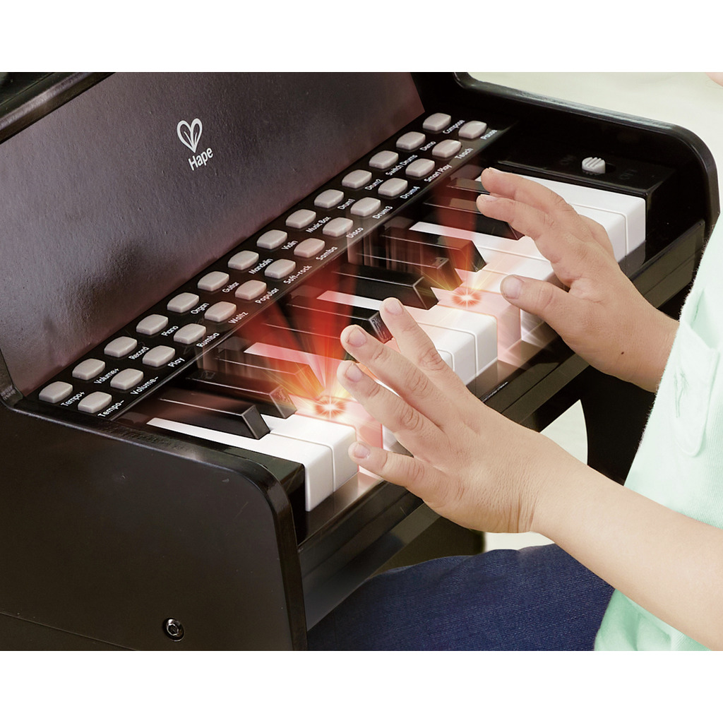 Learn with Lights Black Piano with Stool Learn with Lights Black Piano with Stool