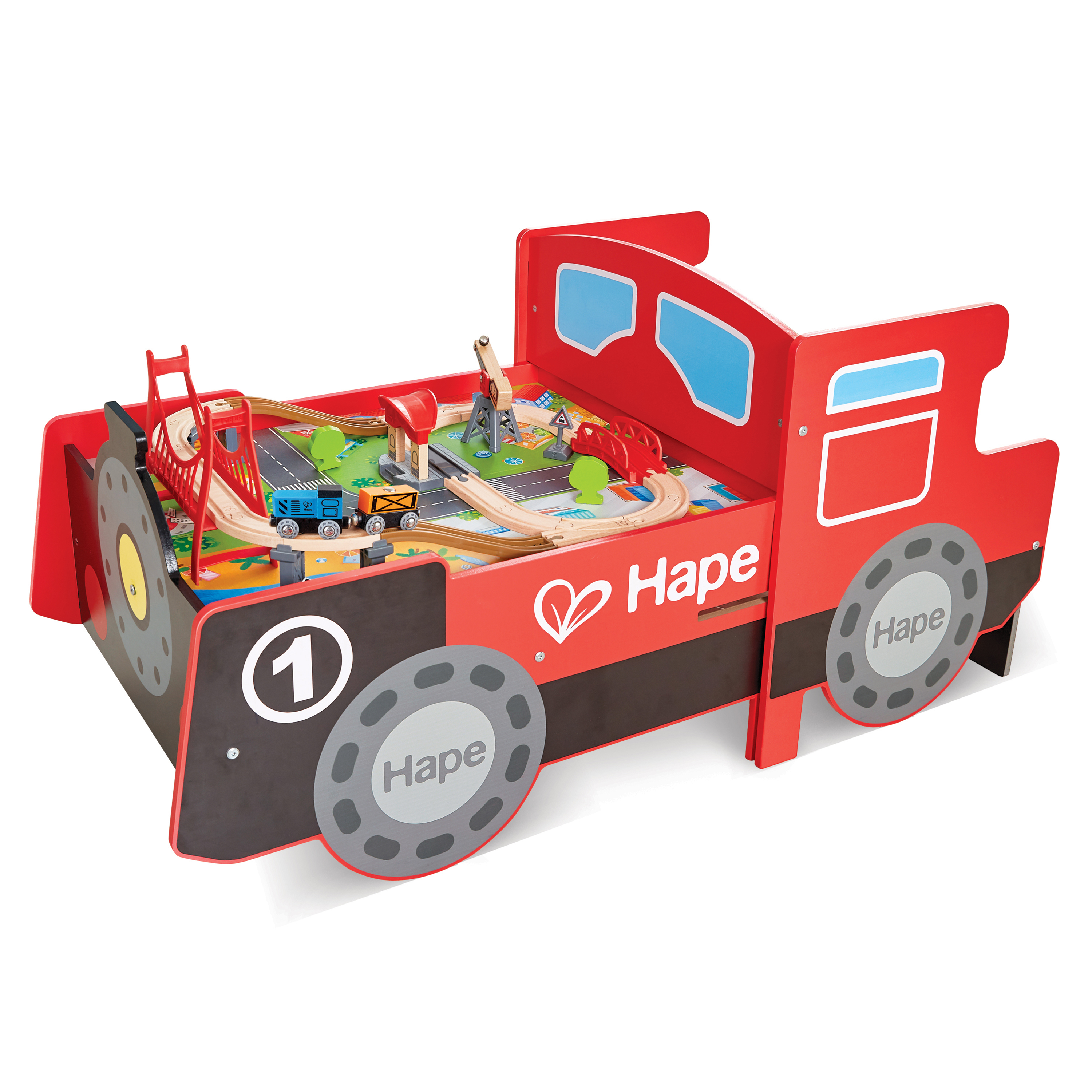 Aufklappbarer Eisenbahntisch