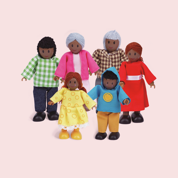 Puppenfamilie – Dunkle Hautfarbe