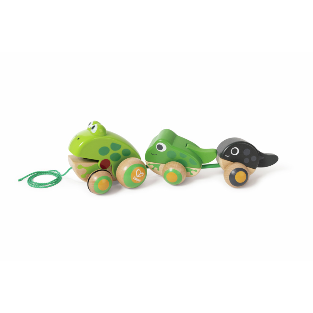 Nachziehbare Frosch-Familie