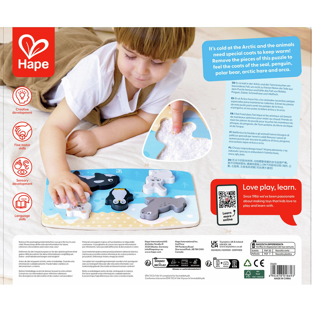 Polar Animal Tactile Puzzle Polar Animal Tactile Puzzle