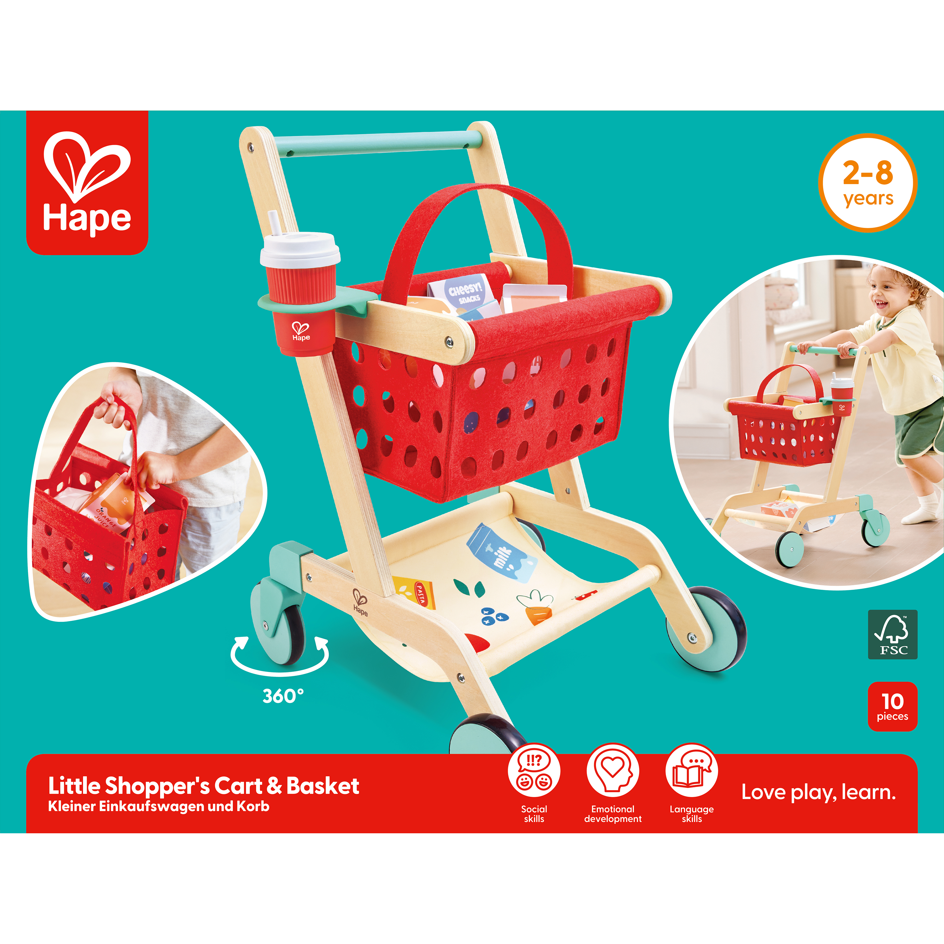 Little Shopper's Cart & Basket