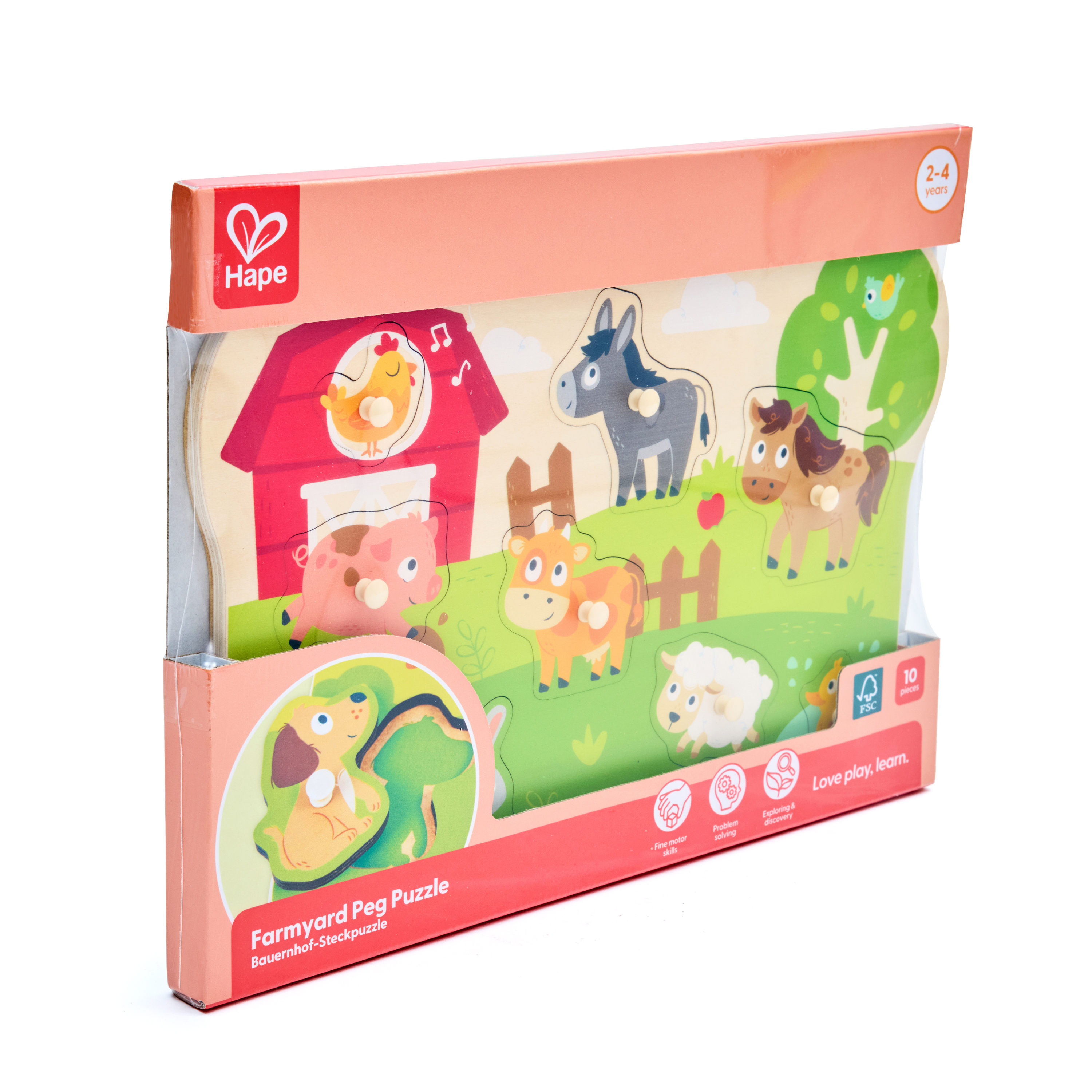 Bauernhof-Steckpuzzle